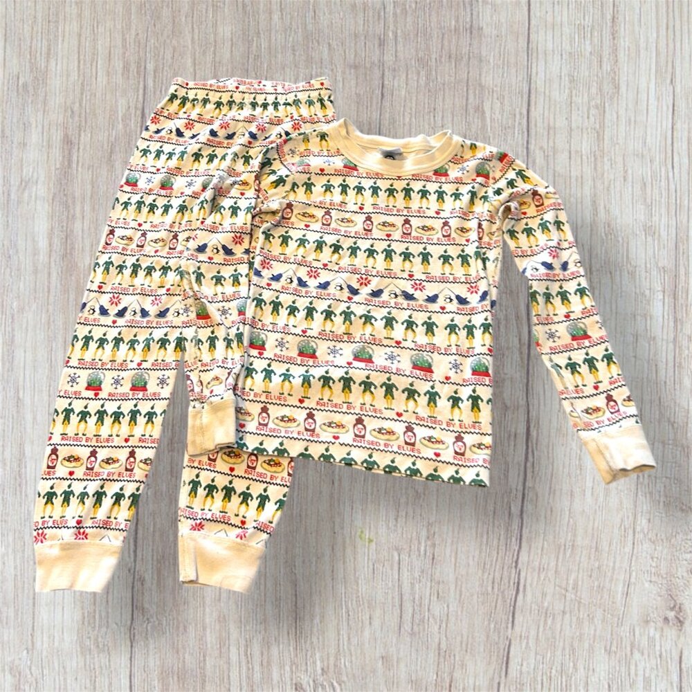 6-7 Hanna Andersson Elf Pajama Set